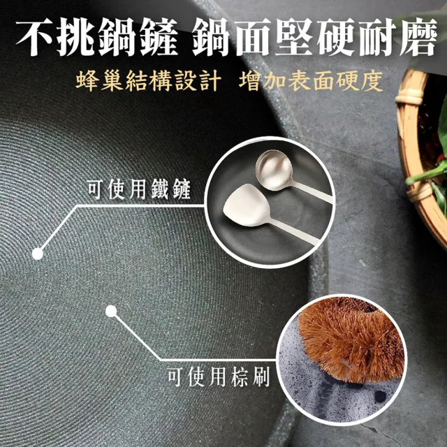 【米雅可】陶瓷不沾深型平底鍋 32cm 附蓋(台灣製造)