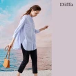 【Diffa】造型口袋黑色長褲-女