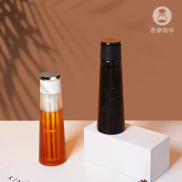 【TIMEMORE 泰摩】泰摩咖啡 冰錐冷泡瓶-白色(玻璃瓶 冷泡茶)