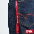 【EDWIN】男裝 EDGE 織帶滾邊中直筒牛仔褲(原藍色)