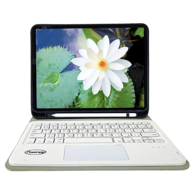 【Powerway】Powerway For iPad 10.2吋 iPad 9-8-7專用樂控型藍牙鍵盤(送同色無線滑鼠)