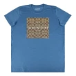 【COACH】COACH字母LOGO緹花C字設計純棉短袖T恤(女款/冰藍)