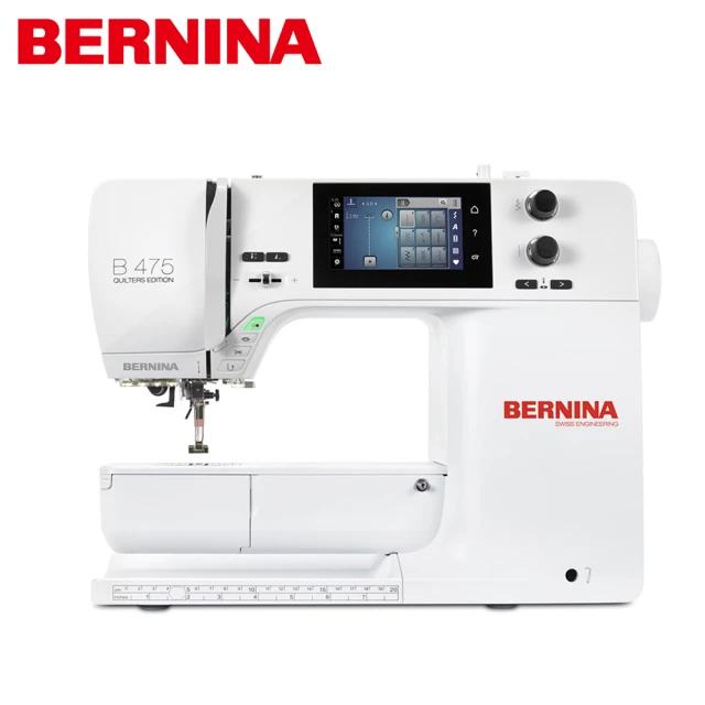 【BERNINA】觸控式高階電腦縫紉機 B475QE(彩色觸控螢幕/大輔助板/40種拼布花樣)