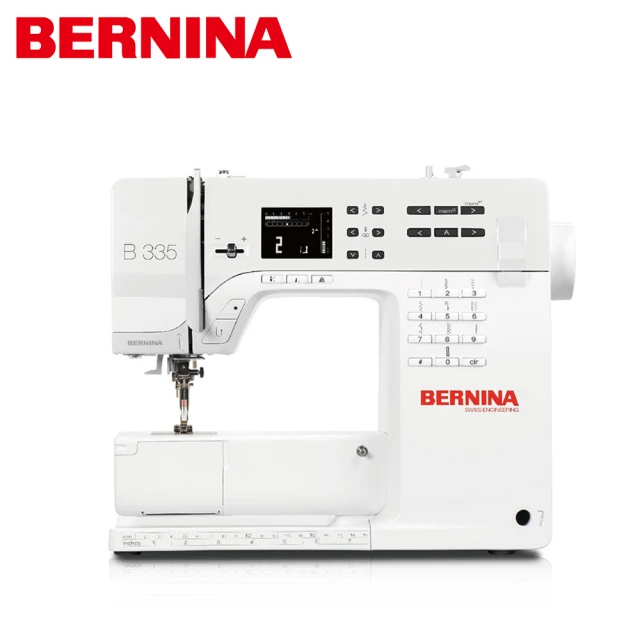 【BERNINA】LCD液晶電腦式縫紉機 B335(半自動穿線器/模樣鏡射功能/115種花樣/附輔助板)