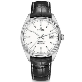 【TITONI 梅花錶】宇宙系列 摩登經典機械腕錶   母親節(878S-ST-606)