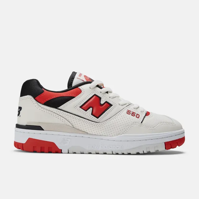 NEW BALANCE】NB 550系列復古紅白穿搭休閒鞋D楦(BB550VTB) - momo購物