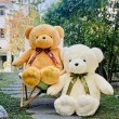 【歐比邁】大熊熊玩偶 台灣填充棉花(39吋孔雀絨熊 1039012)