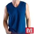 【BVD】3件組酷爽V領無袖衫(涼感速乾 吸濕透氣)