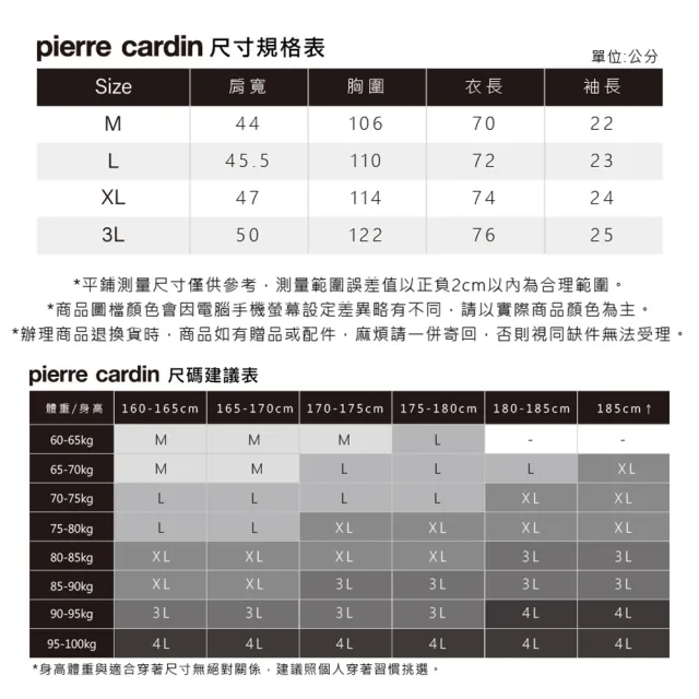 【pierre cardin 皮爾卡登】商務休閒 男款 大定位格子印花圓領短袖上衣-黑色(5237281-99)