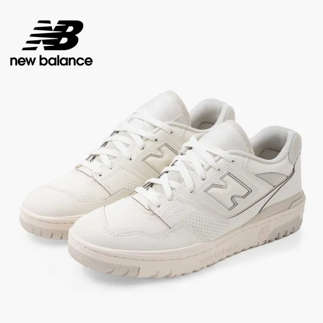 【NEW BALANCE】NB 復古休閒鞋/運動鞋_男鞋/女鞋_白色_BB550HSA-D