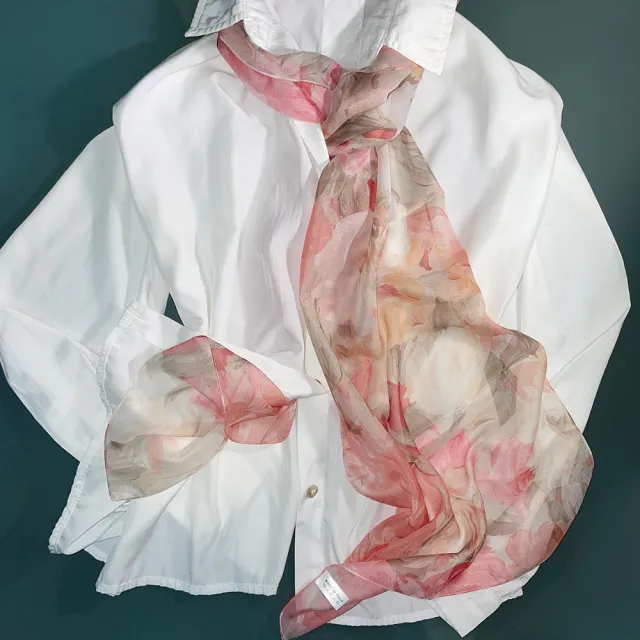 【iTa.a】100%義大利制造二合一絲巾禮盒組(40×160cm長方巾＋53×53cm小方巾－Aa3)