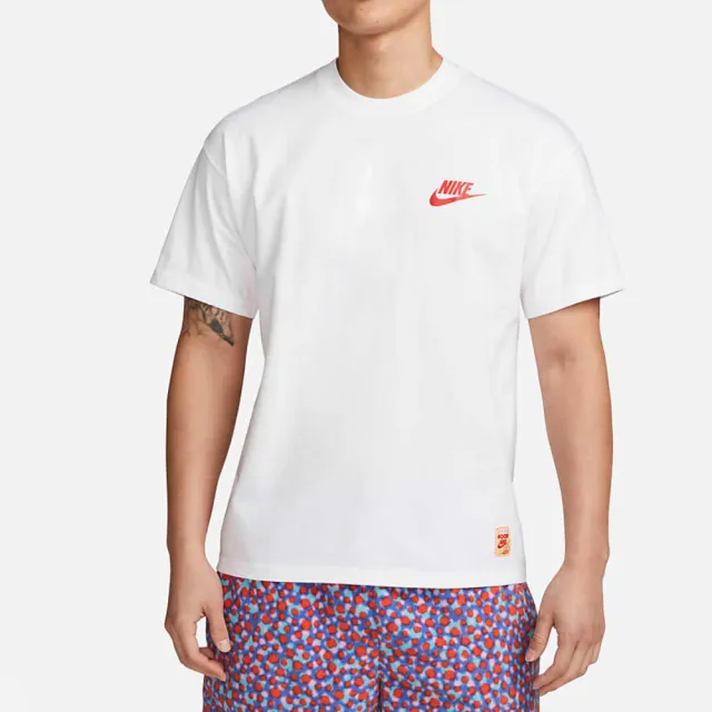 NIKE 耐吉】上衣男款短袖上衣運動AS M NSW TEE M90 SOLE FOOD LBR 白