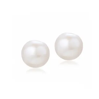 【蘇菲亞珠寶】925純銀 天然珍珠耳環 7.0-8.0mm 珍珠耳環