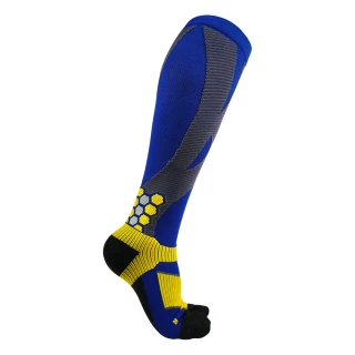 【母子鱷魚】-官方直營-高科技包覆足部加壓襪-藍