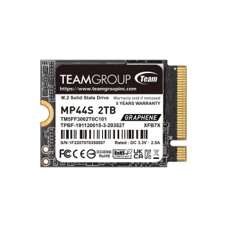 【Team 十銓】MP44S 2TB M.2 2230 PCIe 4.0 SSD 固態硬碟(讀5000MB ; 寫3500MB)