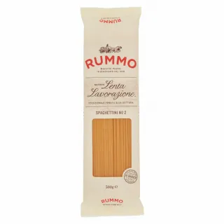 【RUMMO路莫】N.2 長型細圓麵 Spaghettini 500g(適合清爽義大利麵使用)