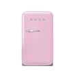 【SMEG】彩色復古迷你冰箱34L-粉紅色(FAB5RPK3TW)
