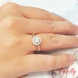 【DOLLY】0.50克拉 14K金求婚戒完美車工鑽石戒指(001)