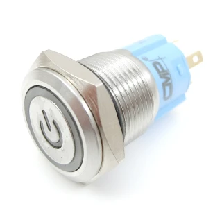 【莆洋_CMP】16mm不鏽鋼金屬電源燈平面有段開關-AC110V(開關)