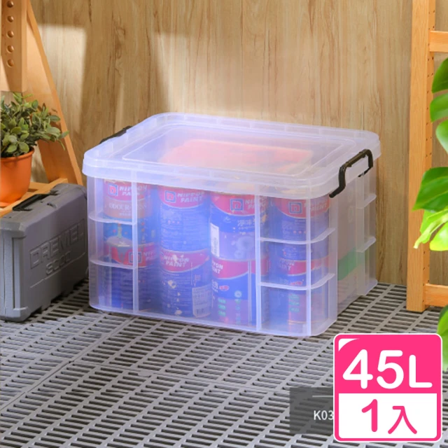 【KEYWAY 聯府】強固型掀蓋整理箱45L-1入(收納箱 置物箱 K032)