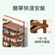 【收納部屋】2件組-免安裝竹製折疊鞋架 五層 寬90cm(收納架 層架 鞋櫃)