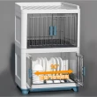 【Mr.Box】新型3層平蓋款組合式瀝水碗櫃(碗盤瀝水架/廚房收納架/瀝水架/杯盤架)