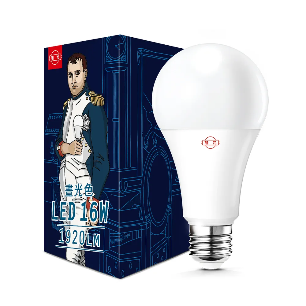 【旭光】高光效 16W LED燈泡 晝光色 自然光 燈泡色(6入組)