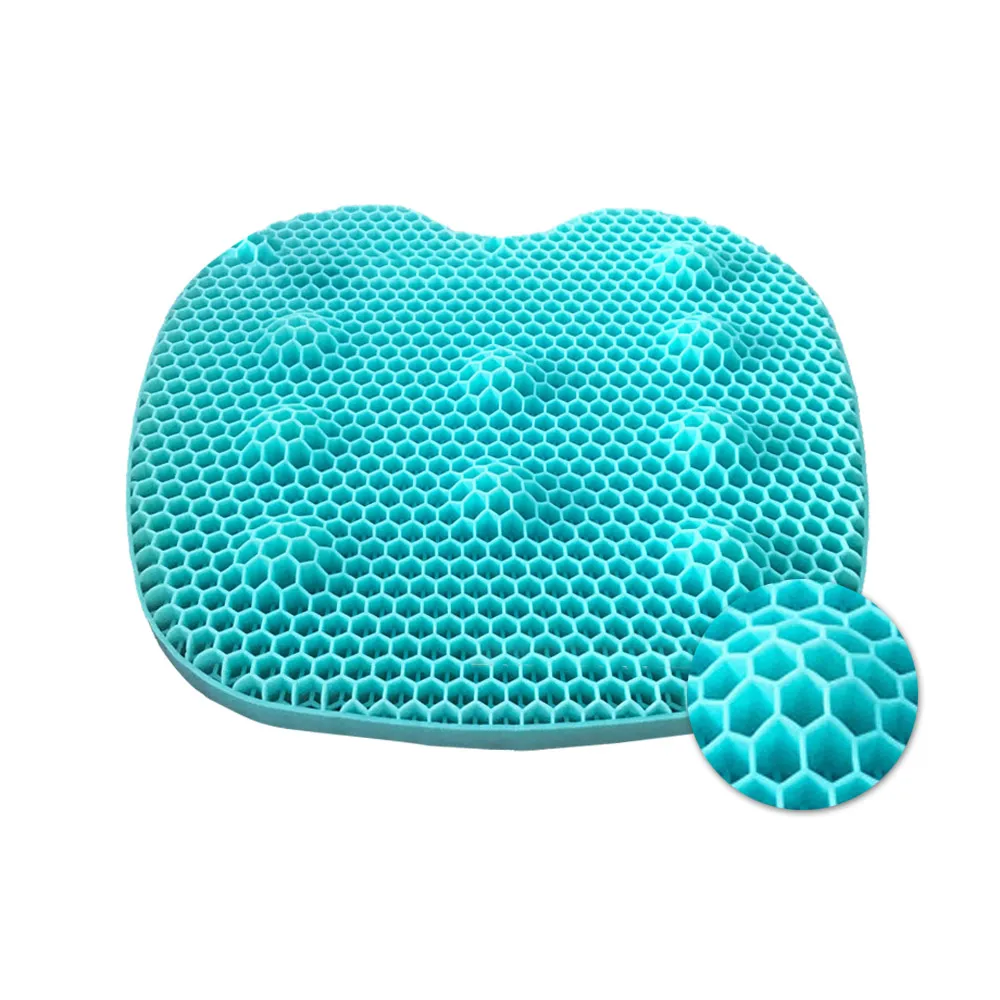 【kingkong】3D涼感蜂巢透氣舒壓坐墊(冷凝膠坐墊/冰涼椅墊)