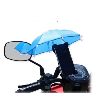 戶外機車小雨傘(遮陽 騎手 Gogoro 送餐 外賣 腳踏車 手機遮陽防曬神器)
