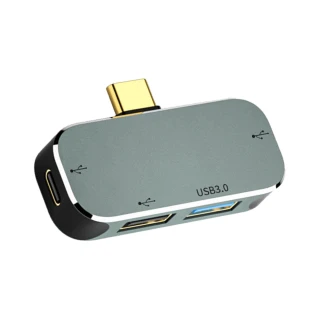【魔宙】Type-c 轉USB3.0/USB2.0/Type-c四合一鋁合金商務便攜HUB