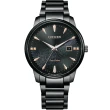 【CITIZEN 星辰】銀河黑金限定 愛戀情人 光動能不鏽鋼 男/女錶 39/29MM(BM7595-89E/EW2595-81E)