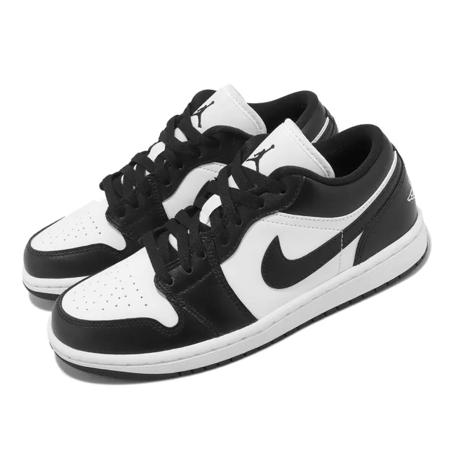 【NIKE 耐吉】Wmns Air Jordan 1 Low 女鞋 男鞋 黑 白 AJ1 熊貓 一代 喬丹 Panda(DC0774-101)