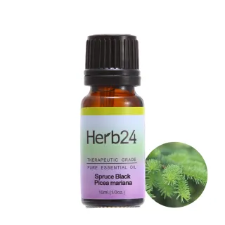 【草本24】Herb24 黑雲杉 純質精油 10ml(淨化空間、振奮心靈、100%純植物萃取)