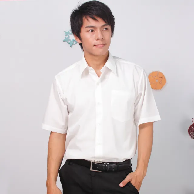【台灣製造】JIA HUEI 短袖防皺素面襯衫 海島棉系列 三件促銷   商務  男生襯衫