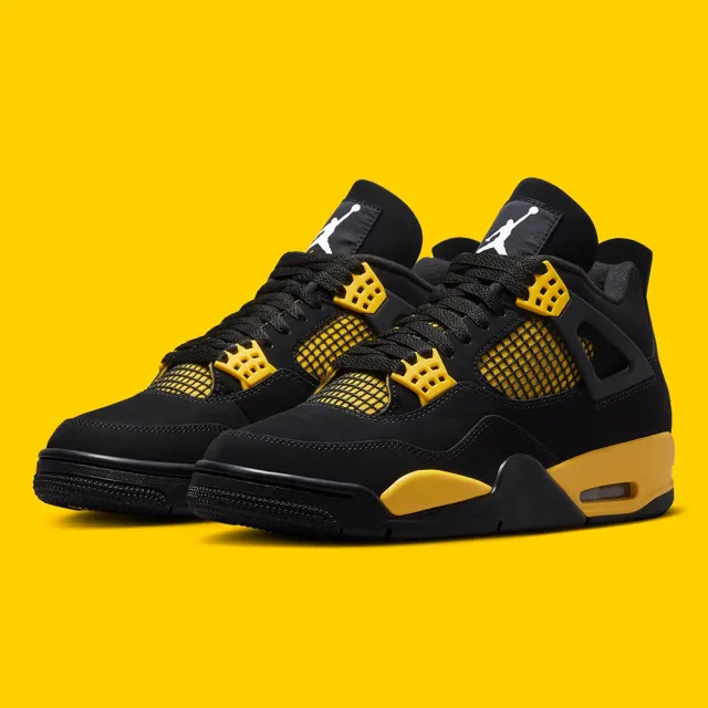 NIKE 耐吉】籃球鞋Air Jordan 4 Retro Thunder 男鞋麂皮OG 雷神經典AJ4