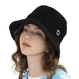 【HOII】MR.HOSEA HO 保暖暖絨雙面漁夫帽 ★黑色雙面可載(時尚機能防曬涼感抗UPF50抗UV機能布)