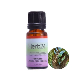 【草本24】Herb24 花梨木 純質精油 10ml(使人振奮、香氣可驅蟲、100%純植物萃取)