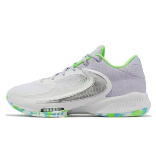 【NIKE 耐吉】Nike 籃球鞋 Zoom Freak 4 EP 芋頭紫 螢光綠 男鞋 字母哥 希臘怪物(DJ6148-101)