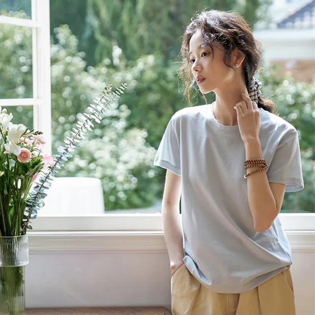 【設計所在】獨家高端限量系列 日本二醋酸桑蠶絲T恤上衣 S230170(5色 S-XL可選)