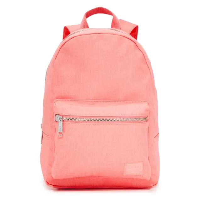 【Herschel】Grove XS 中型 高階 水洗 重磅 棉帆布 粉紅 草莓粉 金屬拉鍊 女生 背包 女包