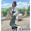【UniStyle】現貨 吊帶連身長褲 復古格紋 女 ZM102-C819(綠格子)