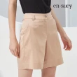 【en-suey 銀穗】不對稱腰飾西裝短褲-女(套裝/褲裝)