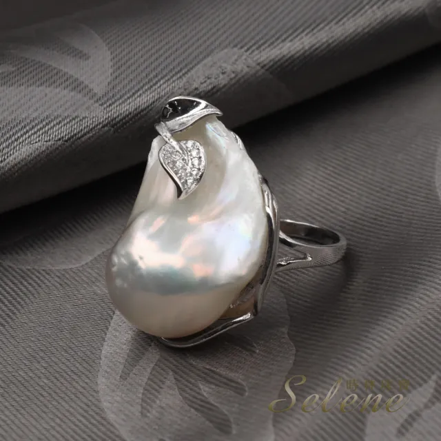 【Selene】◎巴洛克變形珍珠戒指(三款任選)