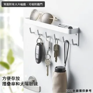 【NITORI 宜得利家居】磁吸式 鑰匙掛鉤置物架  2754 WH(磁吸式 鑰匙掛鉤置物架)