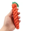 【PETA】狗繩結玩具寵物用品造型寵物棉繩編織胡蘿蔔狗玩具19cm 3入(棉繩編織/胡蘿蔔/狗玩具)
