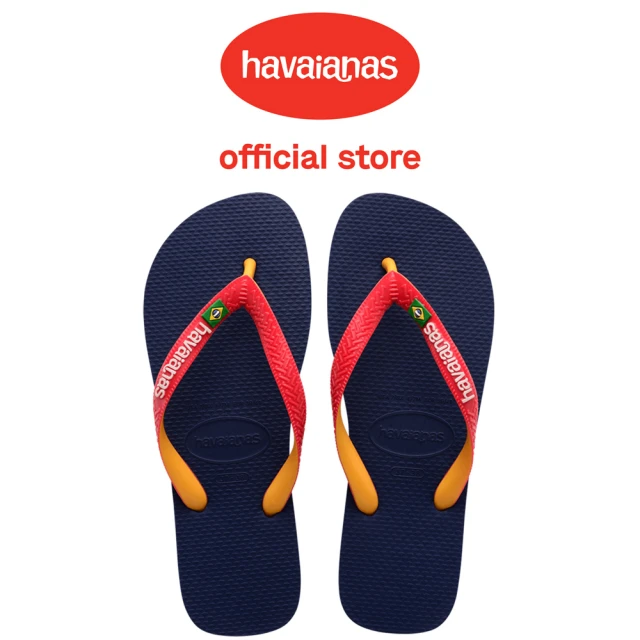 【havaianas 哈瓦仕】拖鞋 男鞋 女鞋 夾腳拖 雙色 國旗 Brasil Mix 深藍紅 4123206-5603U(哈瓦士)