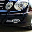 【IDFR】Benz 賓士 E W211 2006~2009 鍍鉻銀 前保桿飾框 霧燈框 飾貼(燈框 燈眉 霧燈罩)