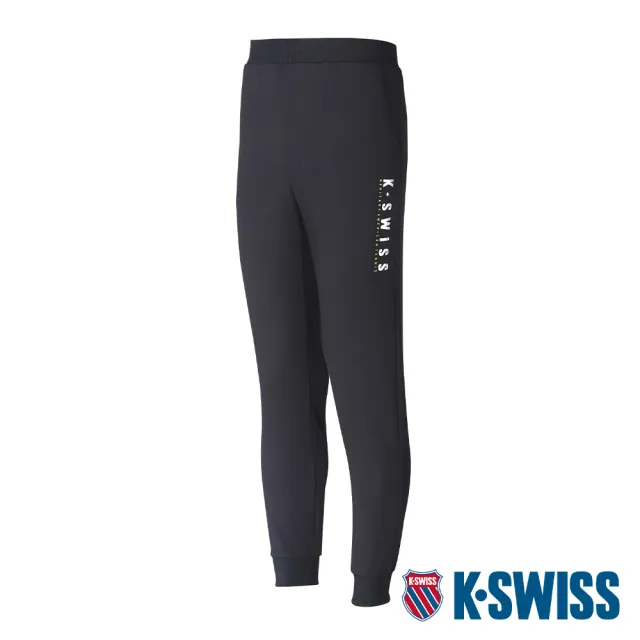 【K-SWISS】運動休閒長褲 Sweat Pants-男-黑(108058-008)