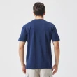 【NAUTICA】男裝 COMPETITION幾何圖騰短袖T恤(深藍)