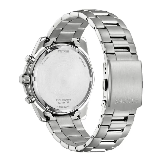 【CITIZEN 星辰 官方授權】限量紳士時尚三眼計時手錶-44mm 情人節 禮物(AN8200-50A)